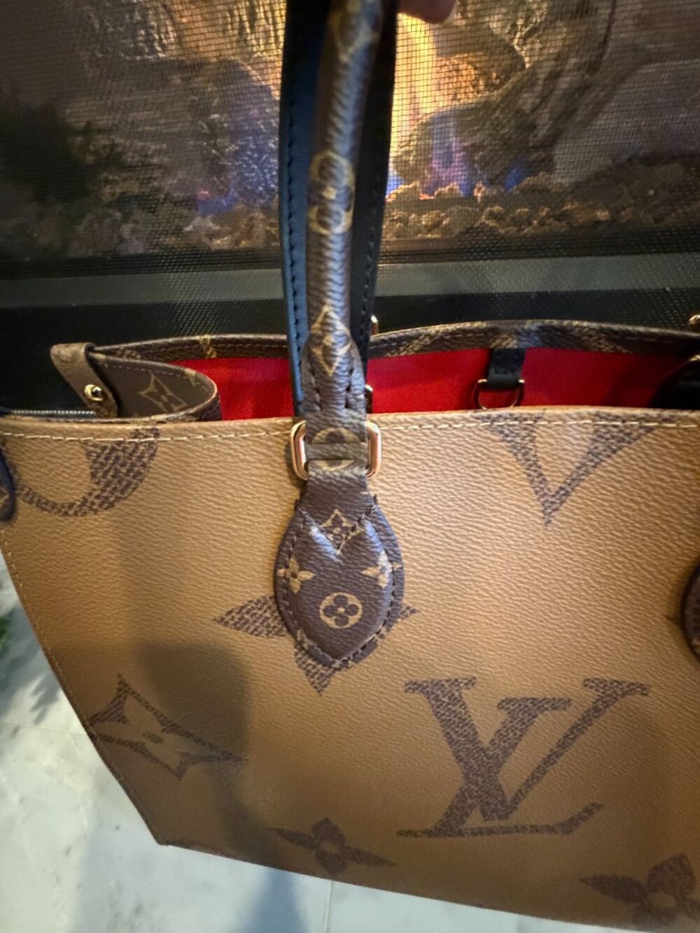 Louis Vuitton OnTheGo PM Reverse Monogram Tote – Brown | Statement Piece - Picture 3 of 15